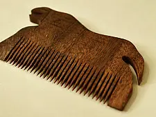 Wooden comb ~ Tribal Tiger